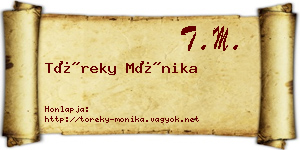 Töreky Mónika névjegykártya
